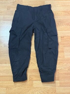 Neil Barrett Black Men's Cargo Pants with Utility Pockets